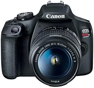 The optical viewfinder and mode dial on top of the camera