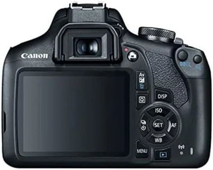 The Rebel T7 next to a compact mirrorless camera
