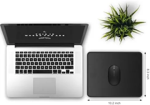 Close look at the JIKIOU 3 Pack Mouse Pad with Stitched Edge, Perfect Size build quality