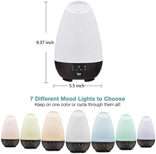 Close look at the HealthSmart 500ML Essential Oil Diffuser for Large Rooms, Cool Mist build quality