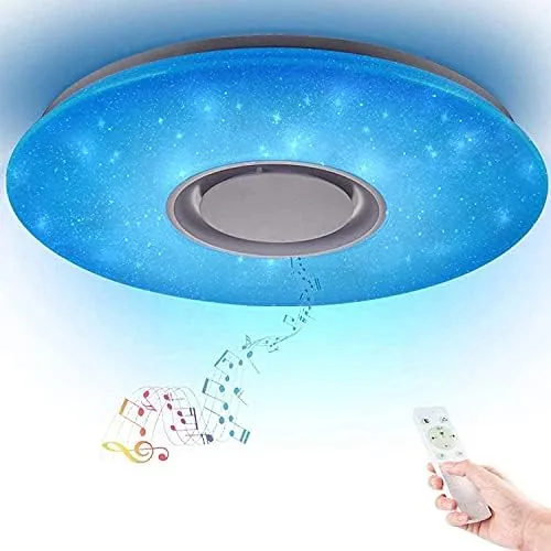 Led Music Ceiling Light with Bluetooth Speaker 36W 20 inch APP | Multi Functional Review: Tested and Rated