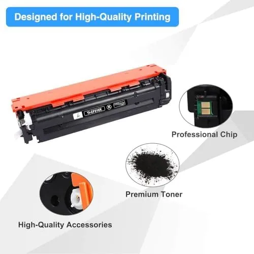 The 131A 131X Toner Cartridge 4 Pack for HP LaserJet Pro in real use