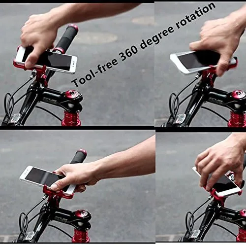 The GUB Bicycle & Motorcycle Phone Mount - Aluminum Bike Phone compared in context