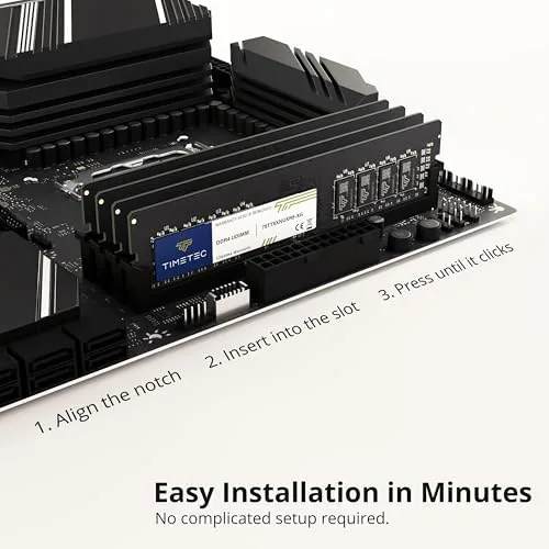 The Timetec 32GB KIT (2x16GB) DDR4 2666MHz (PC4-2666V) PC4-21300 UDIMM Desktop in real use