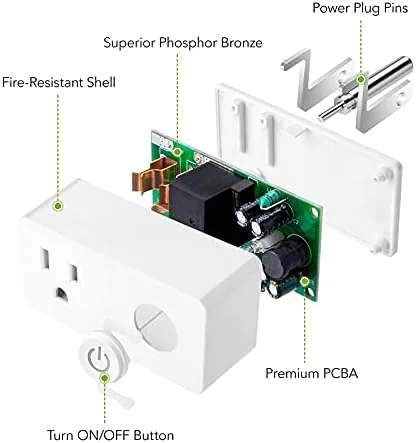 Lamps in different rooms connected to BN-LINK smart plugs