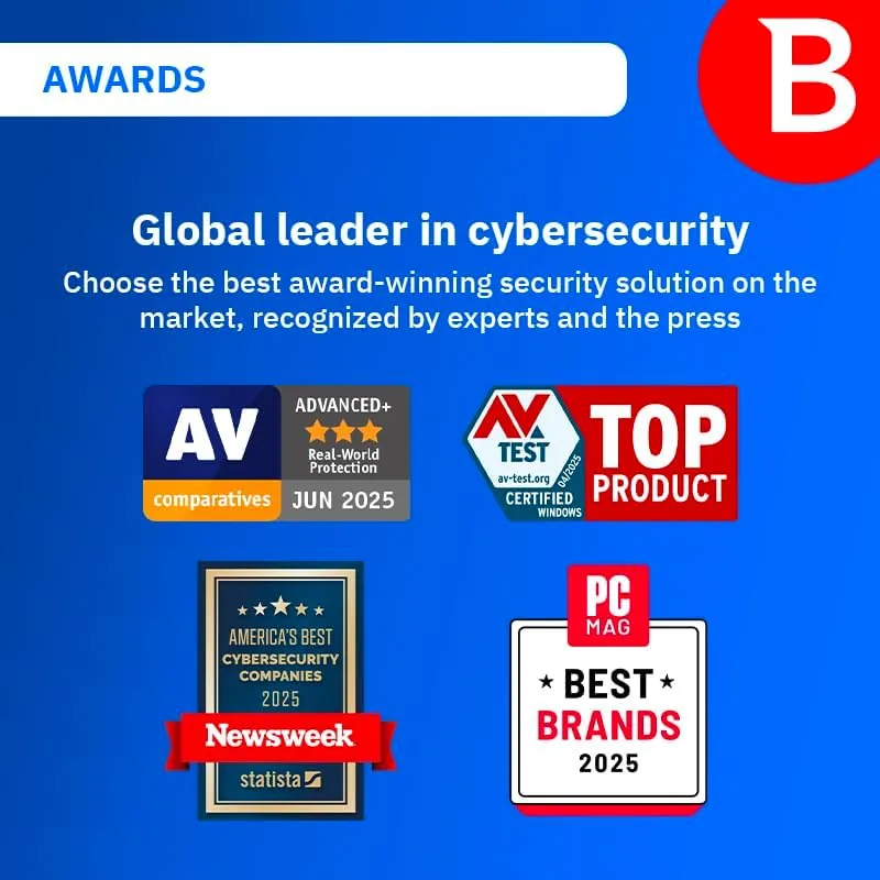 Multiple family devices, phone, tablet, and laptop, protected by Bitdefender