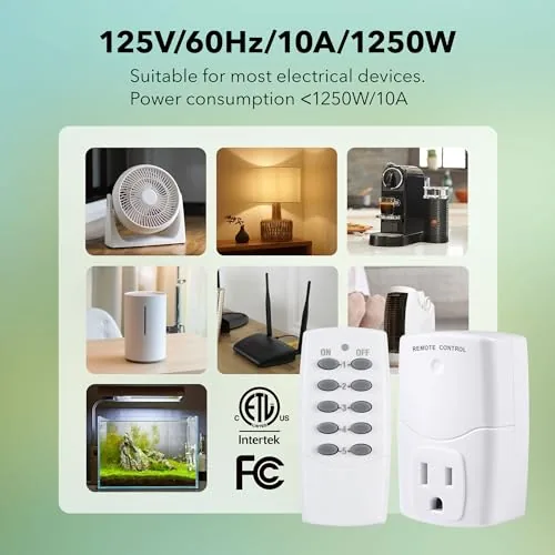 Another view of the BN-LINK Mini Wireless Remote Control Outlet Switch Power Plug in