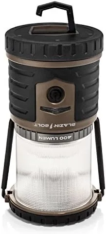 The Blazin Bolt next to a basic lantern for comparison