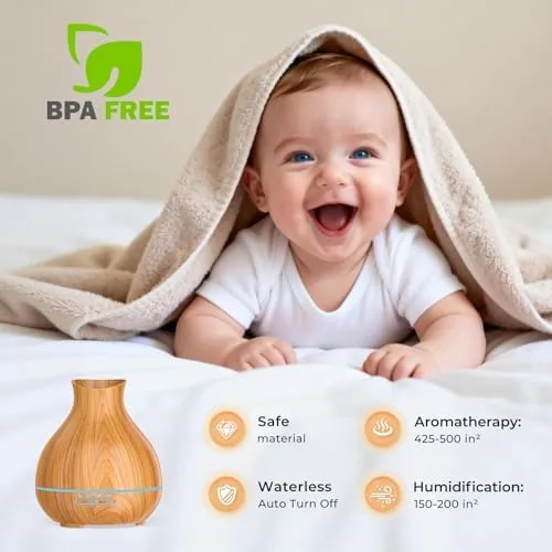 Testing the Aromatherapy Essential Oil Diffuser 550ml 12 Hours Wood Grain Aroma over two weeks