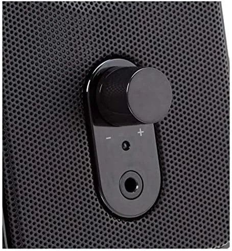 Close look at the Amazon Basics AC-Powered Computer Speakers for Desktop or Laptop PC build quality
