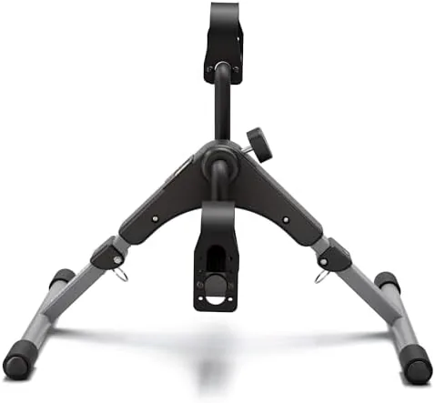 Close-up of the pedal exerciser frame and tension dial
