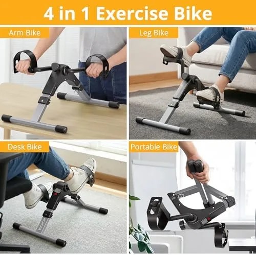 Pedal exerciser beside an office chair