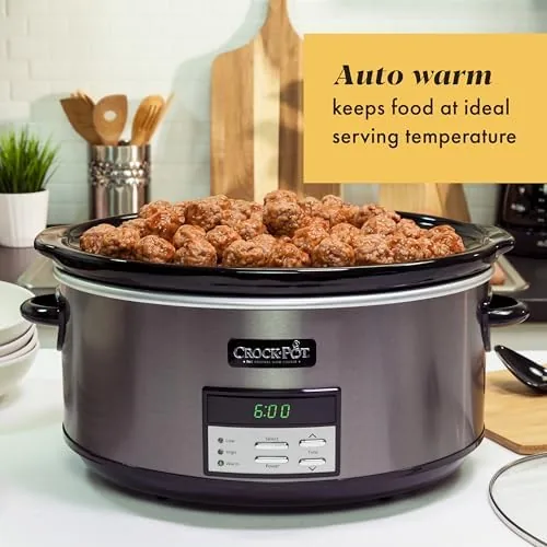 The 8-quart Crock-Pot next to a 6-quart cooker for size comparison
