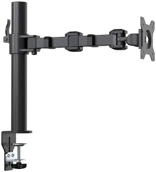 Close look at the Amazon Basics Single Computer Monitor Stand with Cable Management, Height build quality