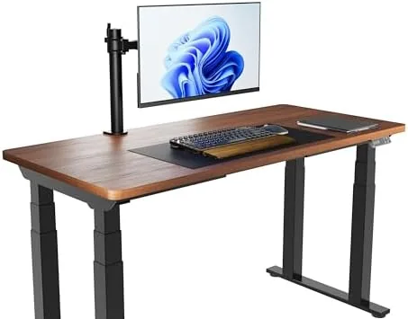 Another view of the Amazon Basics Single Computer Monitor Stand with Cable Management, Height