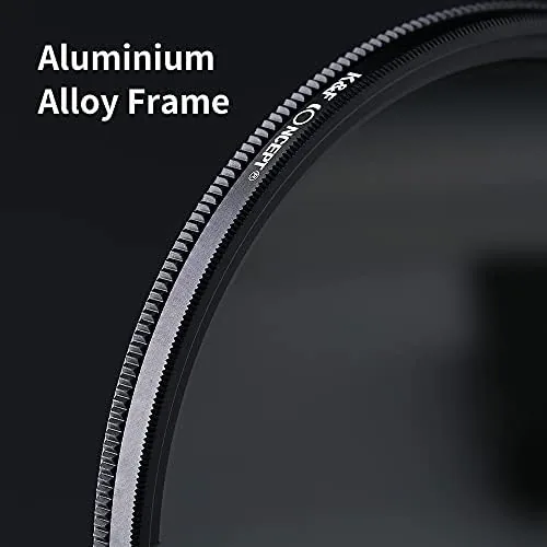 The K&F CONCEPT 82mm Variable ND2-400 Lens Filter (1-9 Stops) for compared in context