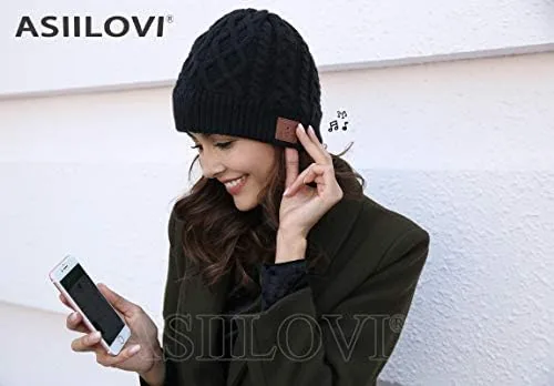 Close look at the Bluetooth Beanie, Double-Layer Wool Lining Bluetooth Hat Beanie for Men/Women/Teens/Family build quality
