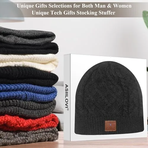 The Bluetooth Beanie, Double-Layer Wool Lining Bluetooth Hat Beanie for Men/Women/Teens/Family compared in context