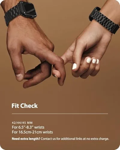 The Fullmosa steel band next to a silicone sports band and a Milanese loop
