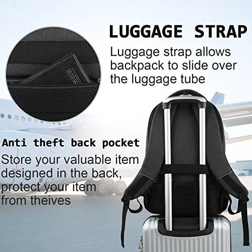 The Laptop Backpack,Business Travel Anti Theft Slim College Backpack | Water compared in context