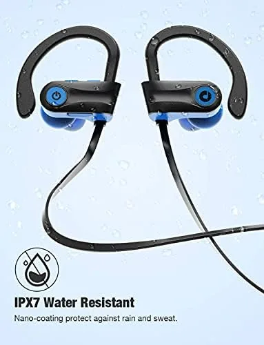 Another view of the Bluetooth Headphones, Otium Wireless Sports Earbuds, Waterproof IPX7 w/Mic, HD