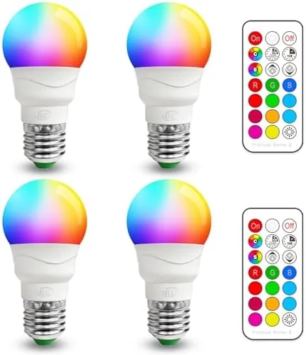 ILC RGB LED Light Bulb, Color Changing Light Bulb, 40W Equivalent, 450LM, 2700K Warm Review: Tested and Rated