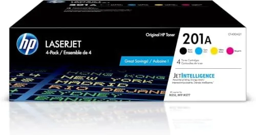 HP 201A Black, Cyan, Magenta, Yellow Toner Cartridges Printers (4-Pack) | Works with Color Review: Tested and Rated