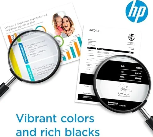 The HP 201A Black, Cyan, Magenta, Yellow Toner Cartridges Printers (4-Pack) in real use