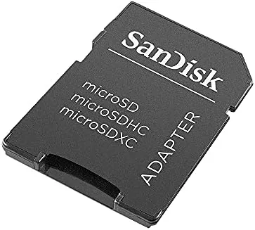 SanDisk 128GB Extreme microSD card showing read and write speeds on a computer