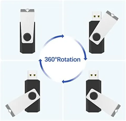 Detail shot of the RAOYI 32GB USB 2.0 Flash Drive Swivel Metal Memory Stick features