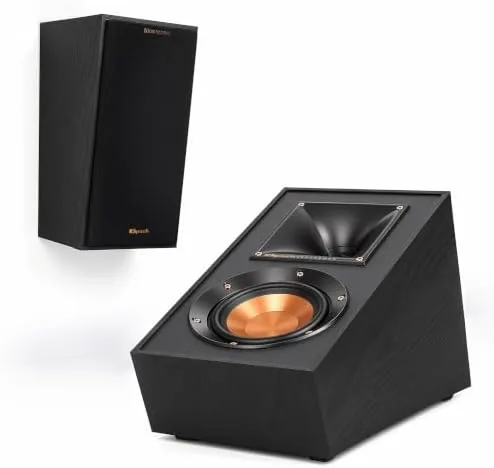 Klipsch R-41SA Powerful Detailed Home Speaker Set of 2 Black | Use on compatible Review: Tested and Rated