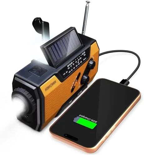 FosPower NOAA Emergency Weather Radio A1 7400mWh Portable Power Bank, AM/FM, USB/Solar/Hand Crank Charging Review: Tested and Rated