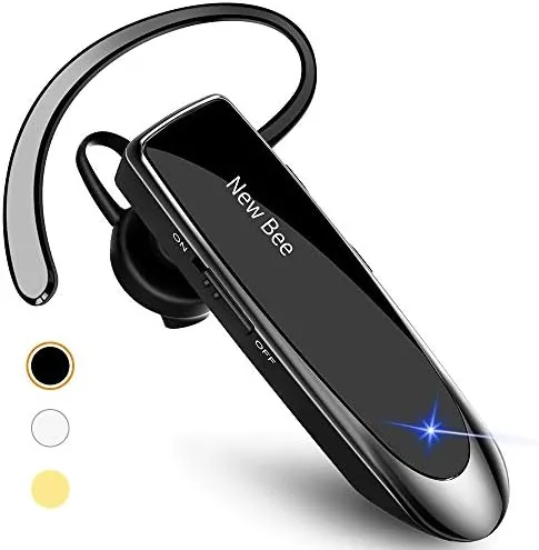 Overview of the New Bee Bluetooth Earpiece V5.0 Wireless Handsfree Headset with Microphone