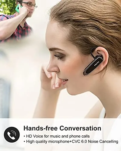 Close look at the New Bee Bluetooth Earpiece V5.0 Wireless Handsfree Headset with Microphone build quality