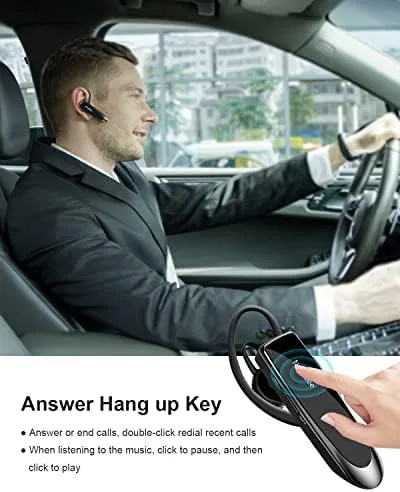 The New Bee Bluetooth Earpiece V5.0 Wireless Handsfree Headset with Microphone compared in context