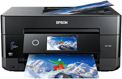 Epson Expression Premium XP-7100 Wireless Color All-in-One Inkjet Printer | 5-color print, scan, copy Review: Tested and Rated