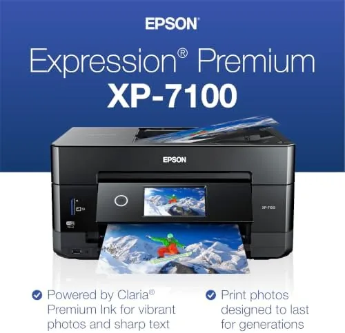 Close look at the Epson Expression Premium XP-7100 Wireless Color All-in-One Inkjet Printer | build quality