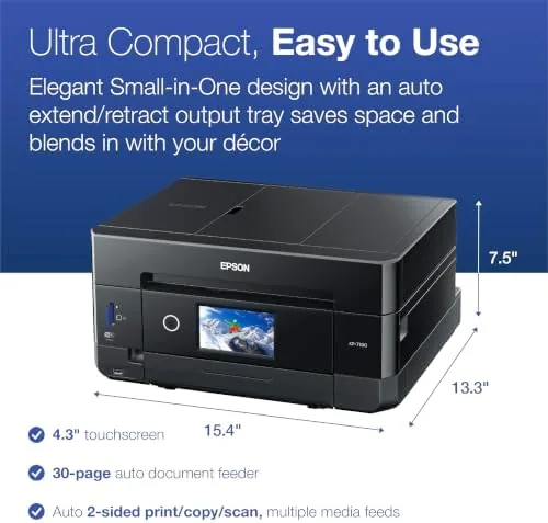 The Epson Expression Premium XP-7100 Wireless Color All-in-One Inkjet Printer | in real use