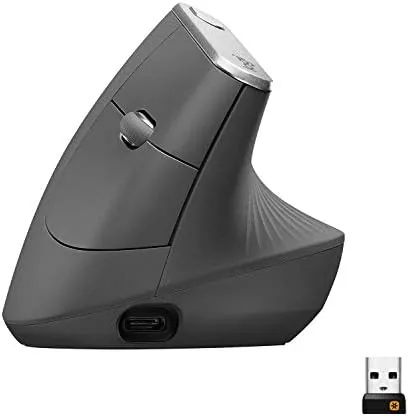 Logitech MX Vertical Wireless Mouse Ergonomic Design - Graphite | Reduces muscle strain, move Review: Tested and Rated