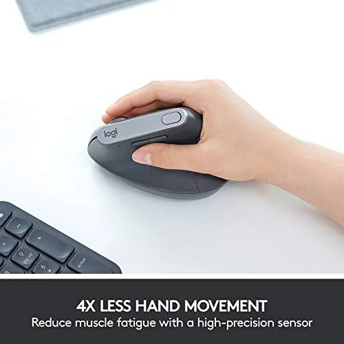 Another view of the Logitech MX Vertical Wireless Mouse Ergonomic Design - Graphite |