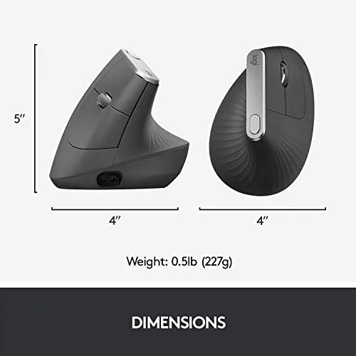 Testing the Logitech MX Vertical Wireless Mouse Ergonomic Design - Graphite | over two weeks