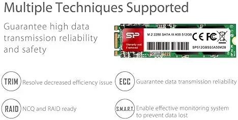 Silicon Power A55 compared with a mechanical hard drive and an NVMe drive