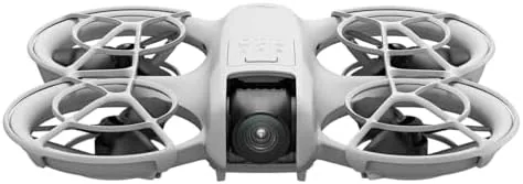 DJI Neo resting in an open palm showing its compact size and propeller guards