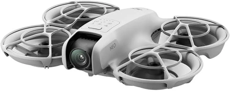 A person being followed by the DJI Neo in subject tracking mode