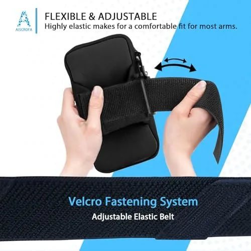 Another view of the Sports Armband, Running Gym Universal Smartphone Arm Bag with Earphone
