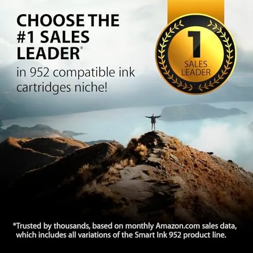 Close look at the Smart Ink Compatible Ink Cartridges Replacement for HP 952XL 952 build quality