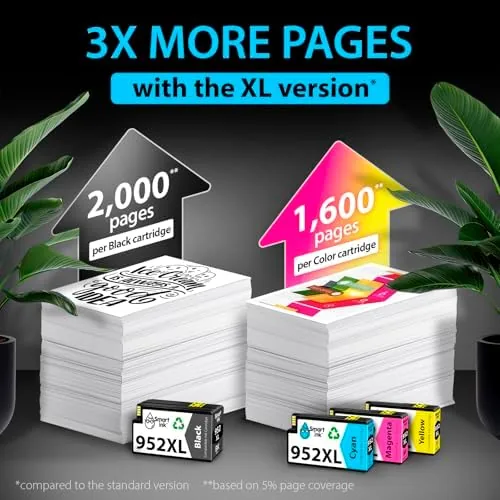 The Smart Ink Compatible Ink Cartridges Replacement for HP 952XL 952 in real use