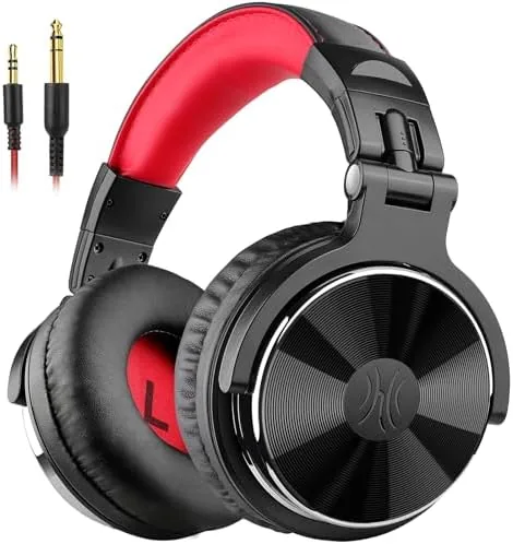 OneOdio Wired DJ Hi-Res Over-Ear Headphones for PC, Keyboard Guitar - Red | headphone Review: Tested and Rated
