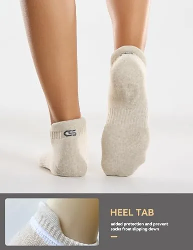 The CS CELERSPORT 6 Pairs Ankle Athletic Running Socks Low Cut in real use