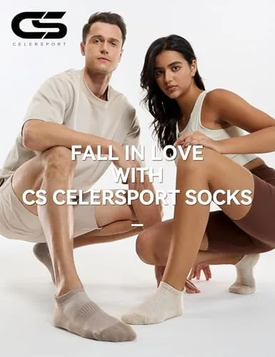 The CS CELERSPORT 6 Pairs Ankle Athletic Running Socks Low Cut compared in context